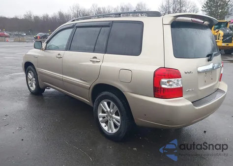 2007 Toyota Highlander Hybrid Limited V6 z USA, uszkodzony, nr VIN JTEEW21A570039163